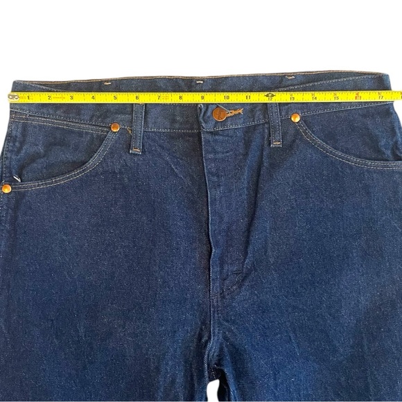 Wrangler Jeans Mens 36x30 13MWZ Cowboy Cut Denim Blue ProRodeo - Picture 6 of 8